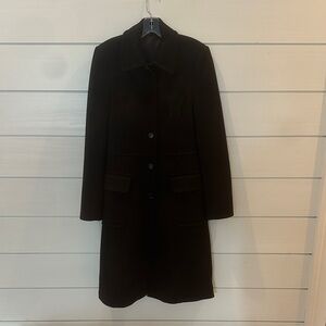 Theory Elegant Black Trench Coat